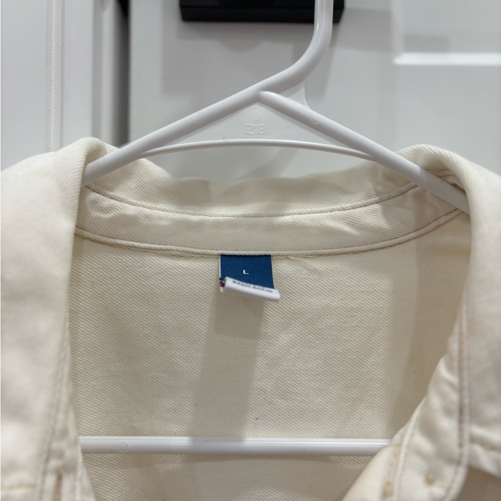 Old Navy White Button Down Shirt - Picture 3 of 7